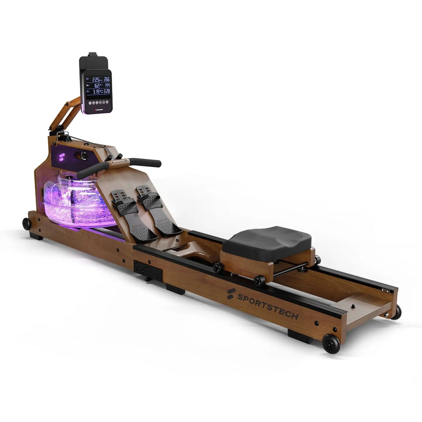 Rameur à Eau Sportstech WRX1000 Rameur Bois foncé . - GLOBAL ASSET
