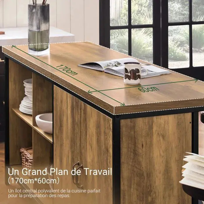 SoBuy KNL01-F îlot Central de Cuisine SOBUY