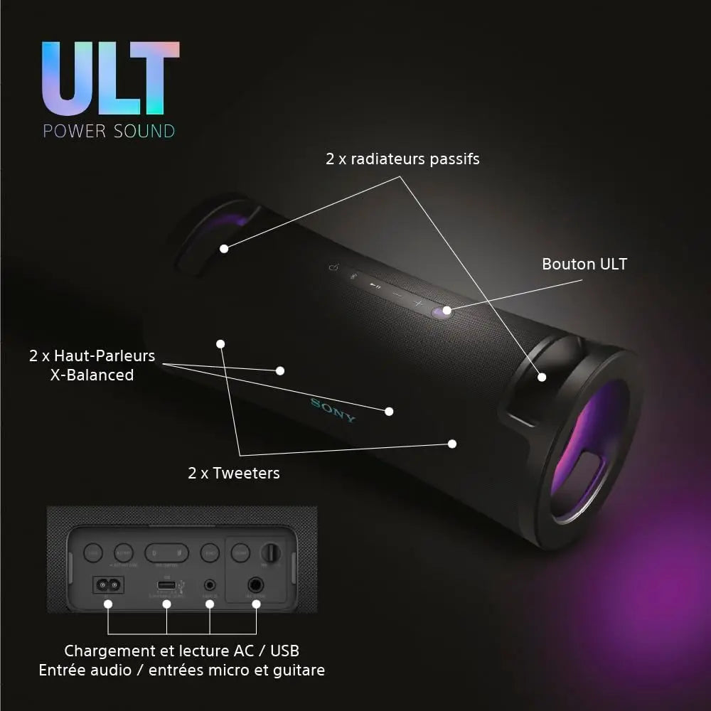 Sony Enceinte Bluetooth Ult Field 7 Noir - GLOBAL ASSET