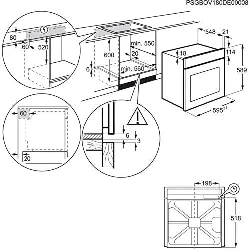 Electrolux Four encastrable Electrolux FR53G AquaClean 300 Convection - GLOBAL ASSET