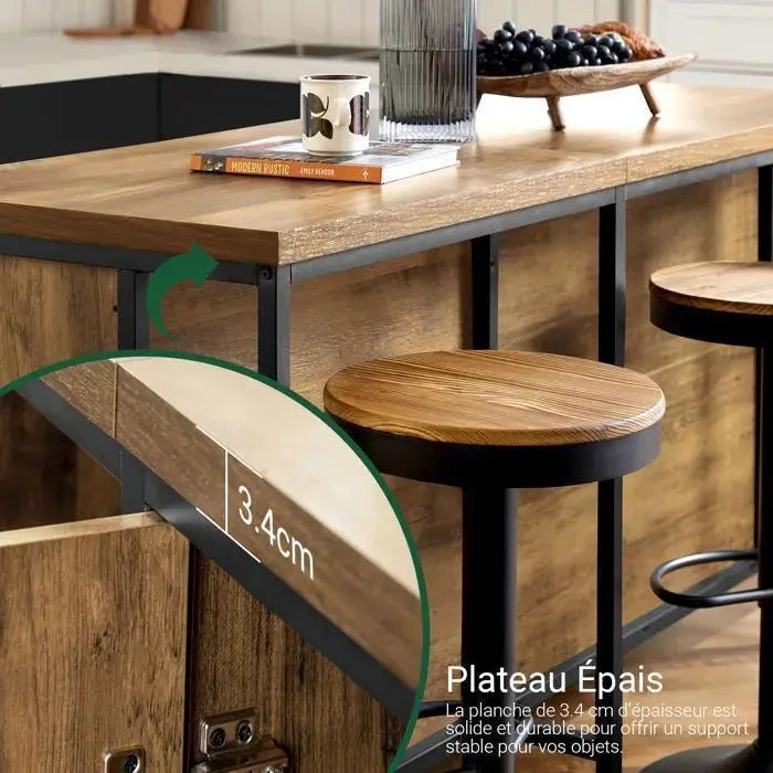 SoBuy KNL01-F îlot Central de Cuisine SOBUY