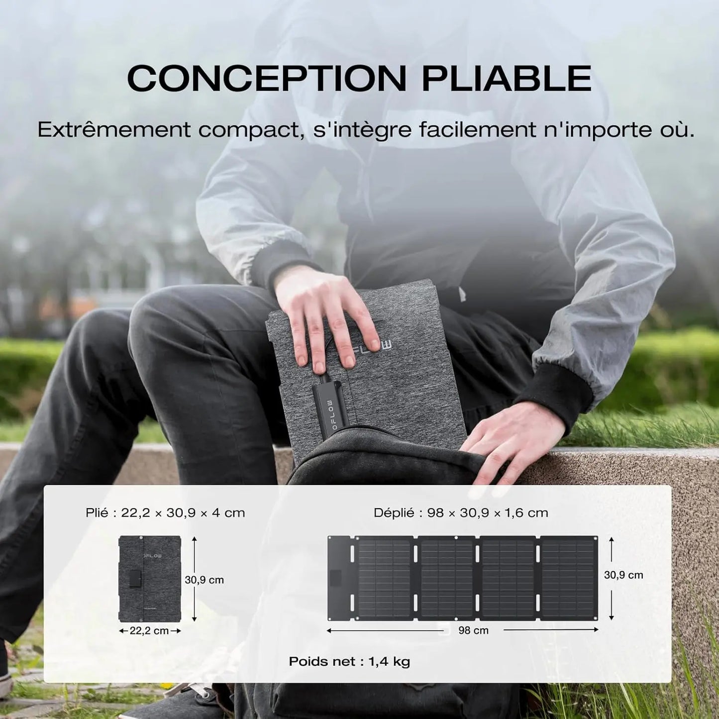 Ecoflow Panneau solaire 45W - GLOBAL ASSET