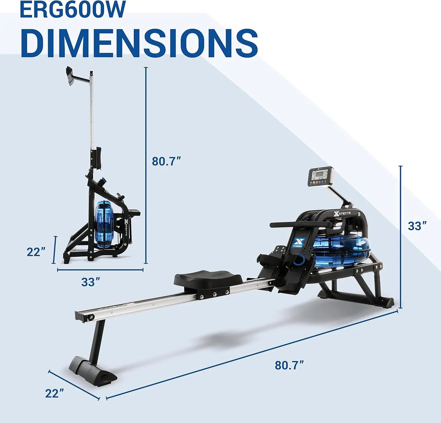 Rameur à eau Erg600w pour Fitness et Cardio - GLOBAL ASSET