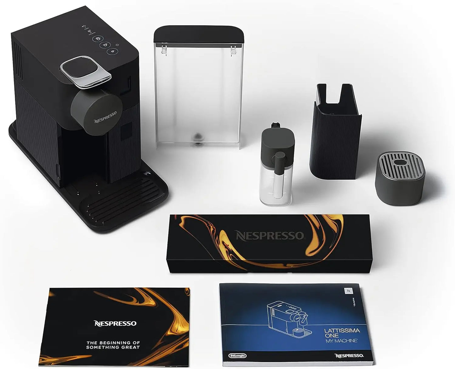 Machine à capsules Delonghi en 510.B Lattissima One Evo 132193451 noir - GLOBAL ASSET