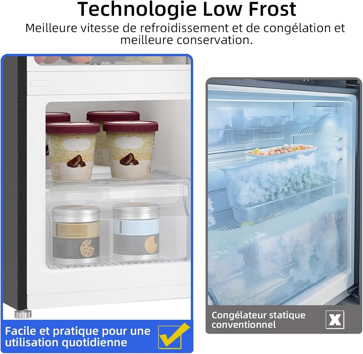 Réfrigérateur congélateur bas CHiQ CBM117L42. - GLOBAL ASSET