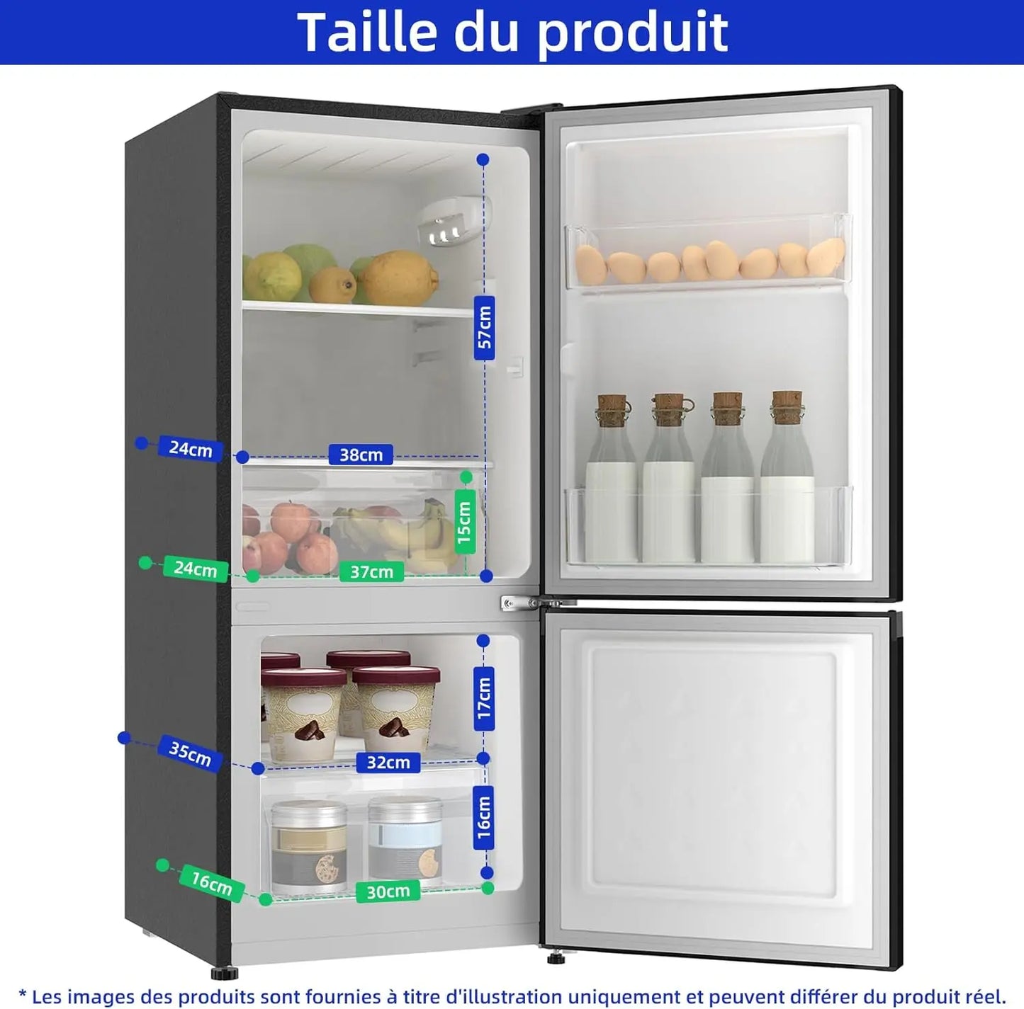 Réfrigérateur congélateur bas CHiQ CBM117L42. - GLOBAL ASSET
