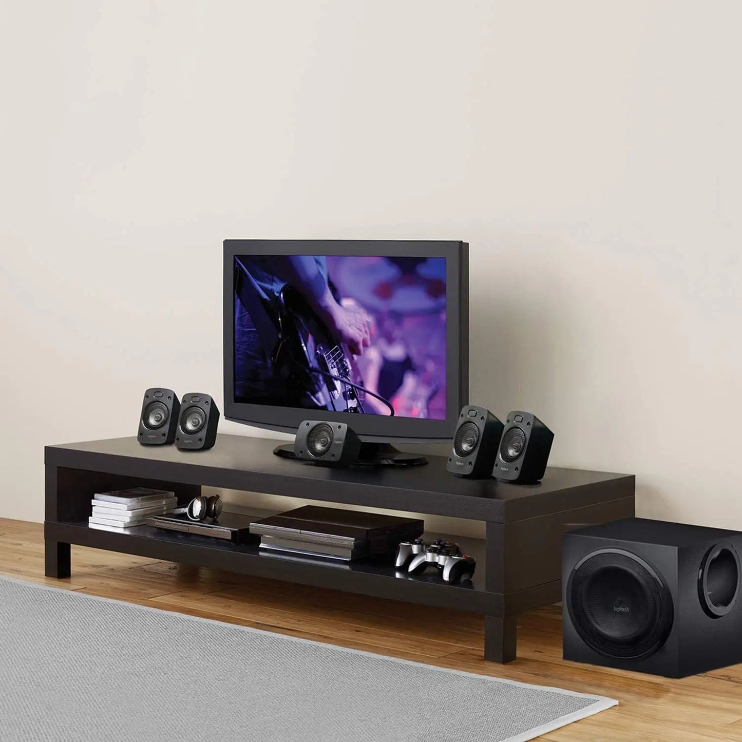 Logitech Système de haut-parleurs Z906 avec son surround 5.1 en Noir LOGITECH G
