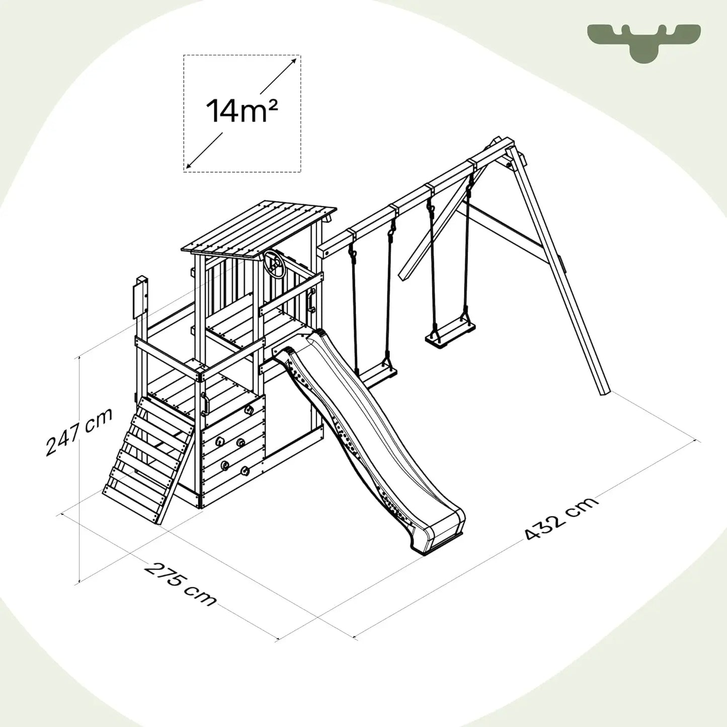 Kidkraft Aire de Jeux en bois Canyon Ridge. - GLOBAL ASSET