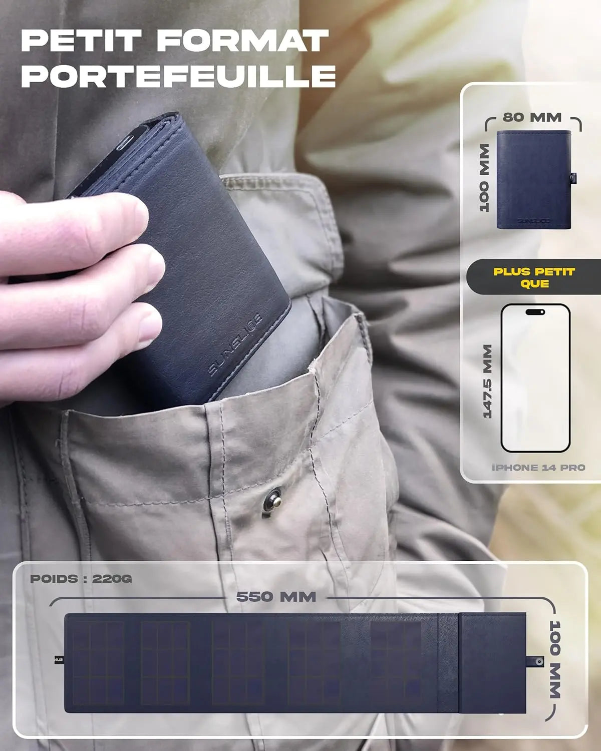 Panneau solaire +batterie Sunslice Photon Blue - GLOBAL ASSET