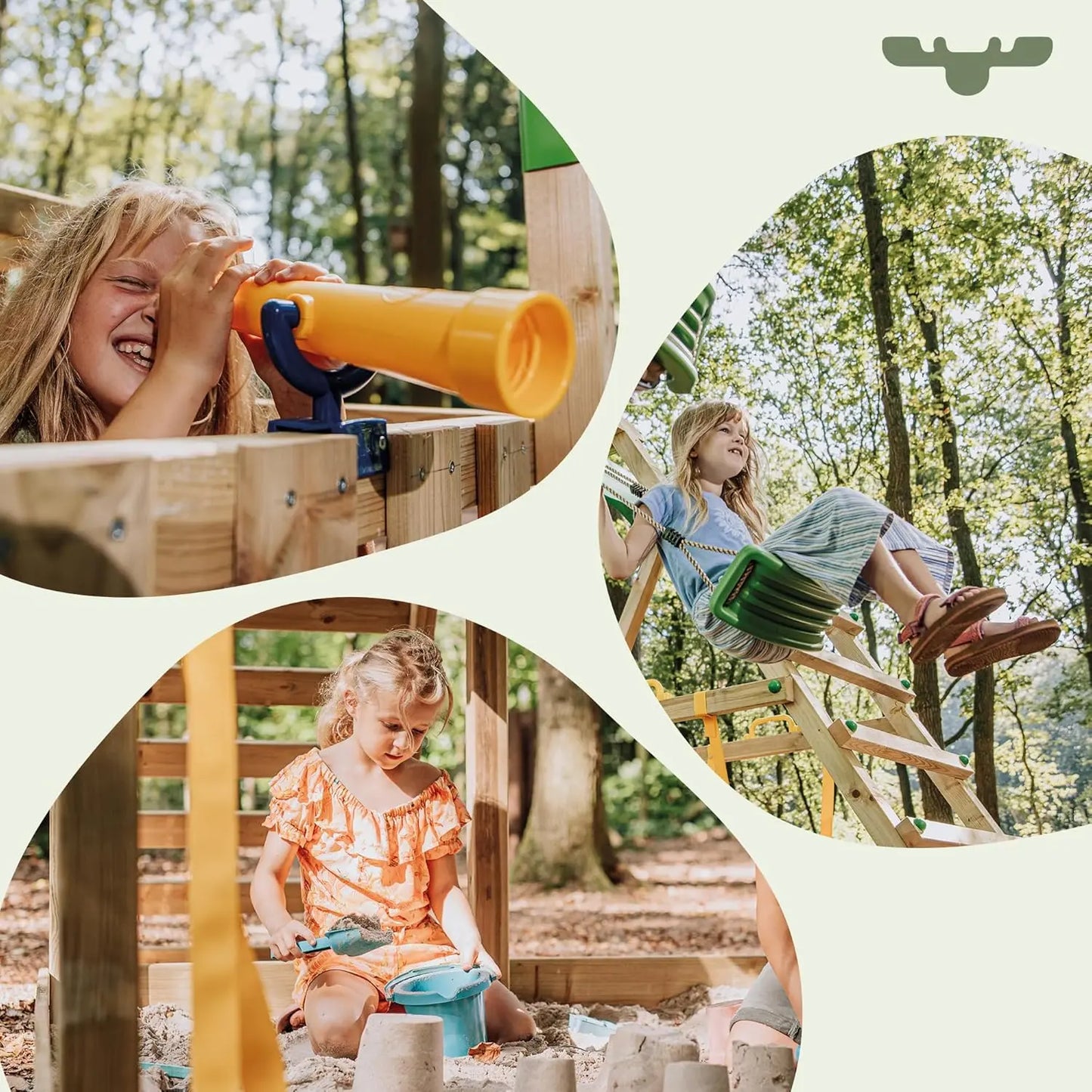 Fatmoose Aire de jeux Fruityforest avec toboggan Vert Pomme - GLOBAL ASSET