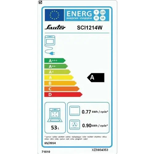 Cuisinière induction Sauter SCI1214W - GLOBAL ASSET