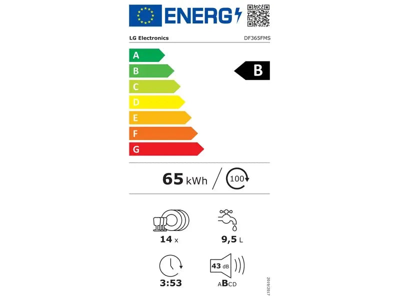 Lave vaisselle 60 cm LG DF365FWS TrueSteam - GLOBAL ASSET