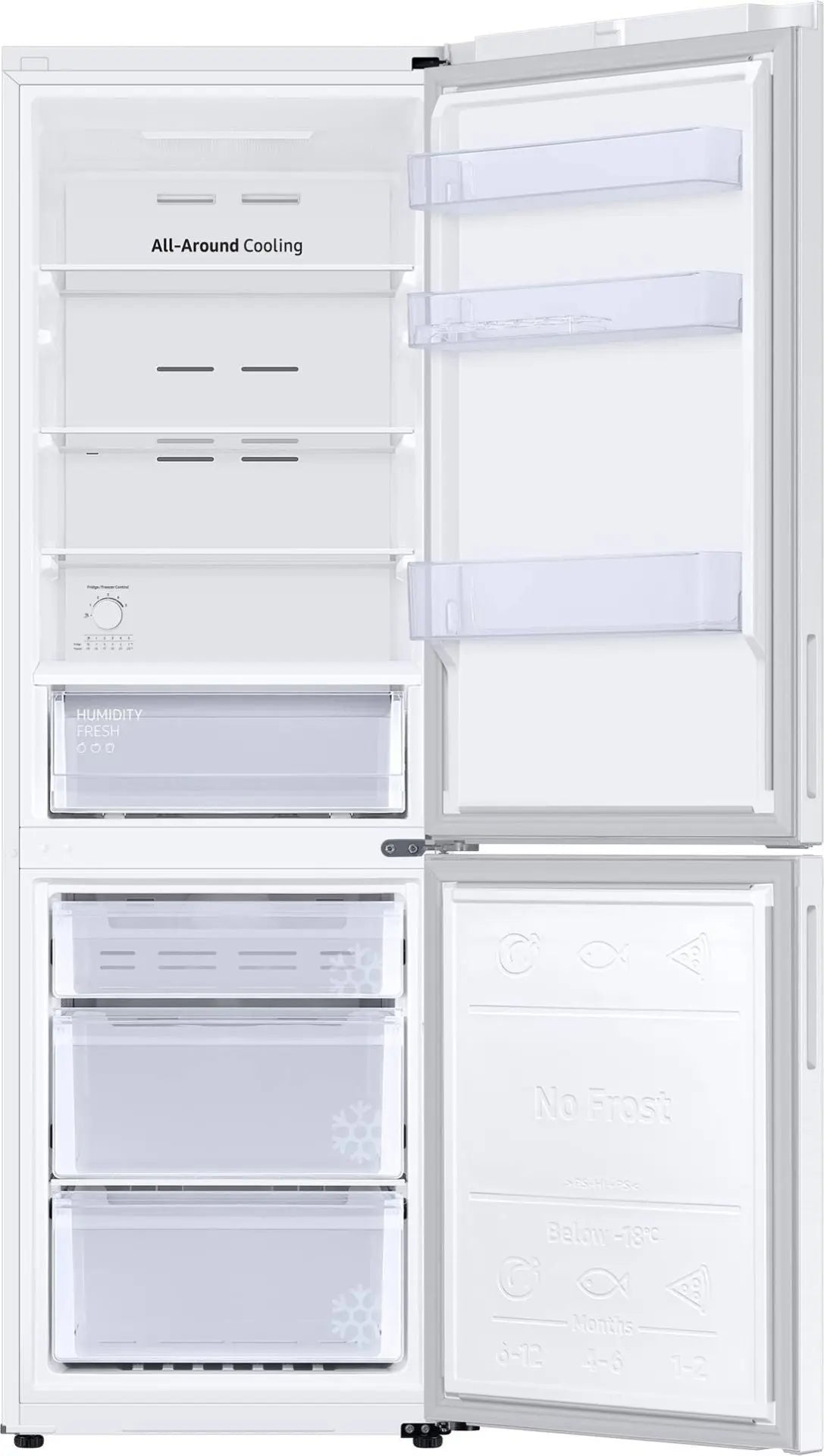 Samsung RB33B610FWW – Réfrigérateur combiné avec congélateur en bas - GLOBAL ASSET