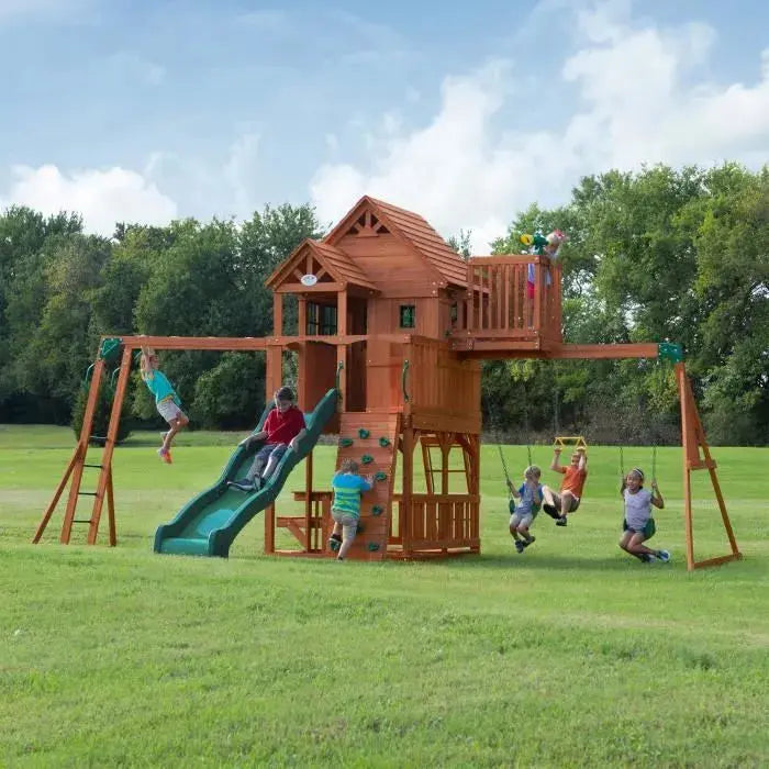 Backyard Discovery Skyfort II Aire de jeux en bois - GLOBAL ASSET