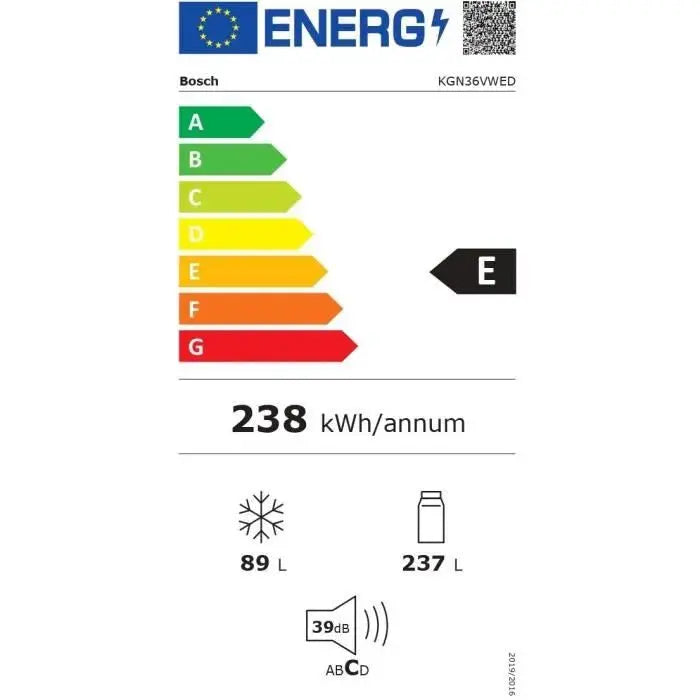 Réfrigérateur combiné Bosch KGN36VWED - GLOBAL ASSET