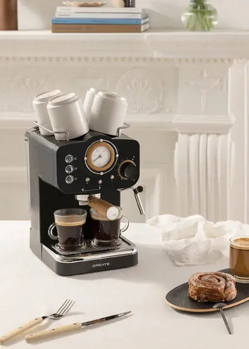 CREATE THERA RETRO Cafetière expresso noir - GLOBAL ASSET
