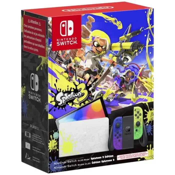 Console Nintendo Switch model OLED édition limitée Splatoon 3. - GLOBAL ASSET