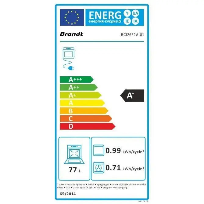 Cuisiniere Induction BRANDT Bci2652a - GLOBAL ASSET