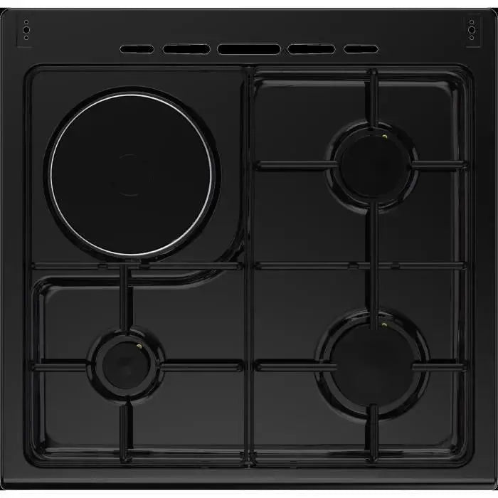 Cuisinière mixte continental edison Cecm60fcb 3 feux gaz + 1 électrique - GLOBAL ASSET