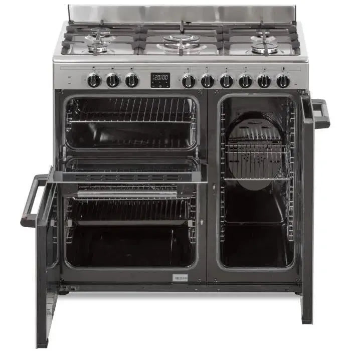 CONTINENTAL EDISON Cuisiniere piano gaz 3 fours électriques CECP903FIX 5 feux. - GLOBAL ASSET