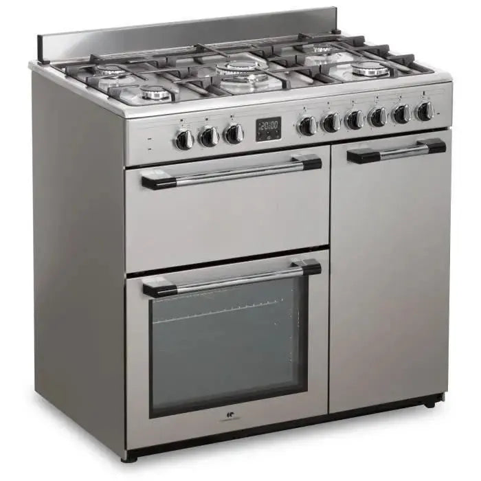 CONTINENTAL EDISON Cuisiniere piano gaz 3 fours électriques CECP903FIX 5 feux. - GLOBAL ASSET