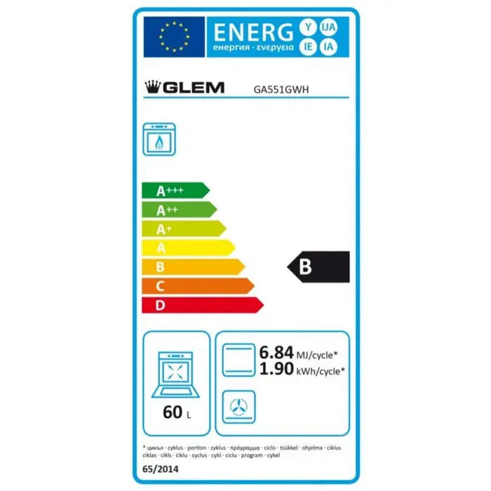 Cuisinière gaz Glem ga551gwh - GLOBAL ASSET