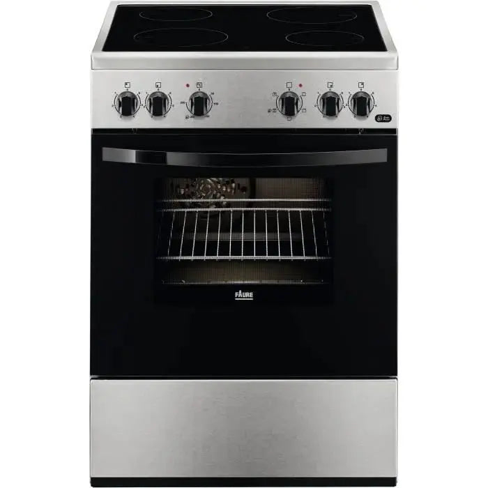 Faure Cuisinière vitrocéramique A 54l 4 Feux Inox FCV65091XA - GLOBAL ASSET