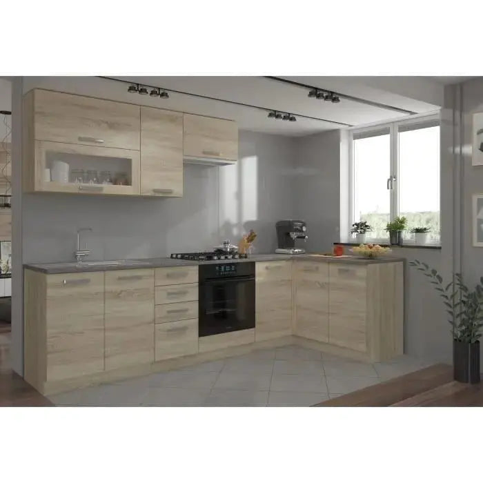 Lassen Cuisine complete dangle 240x165 cm avec plan de travail Lassen