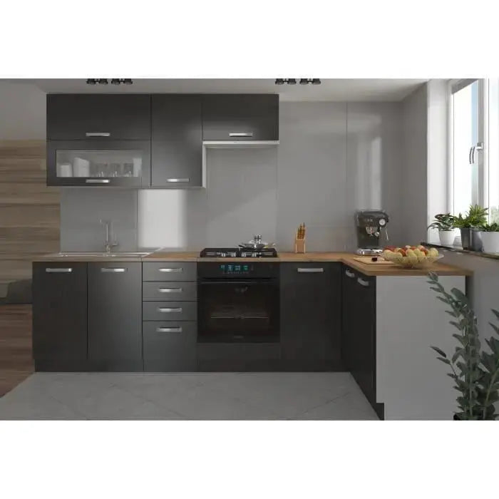 Lassen Cuisine complete dangle 240x165 cm avec plan de travail Lassen