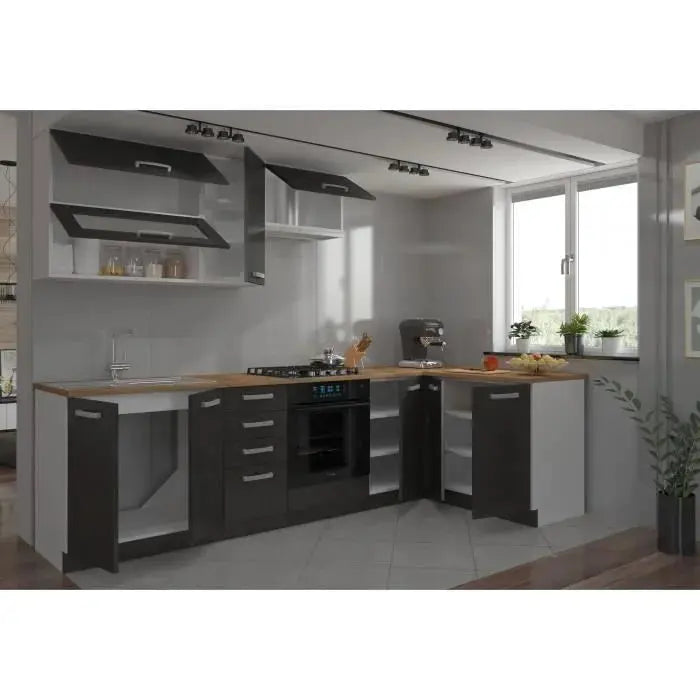 Lassen Cuisine complete dangle 240x165 cm avec plan de travail Lassen