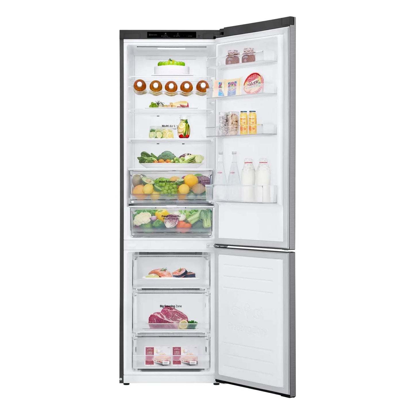 LG GBB62PZGGN réfrigérateur-congélateur pose libre 384 L D acier inoxydable - GLOBAL ASSET