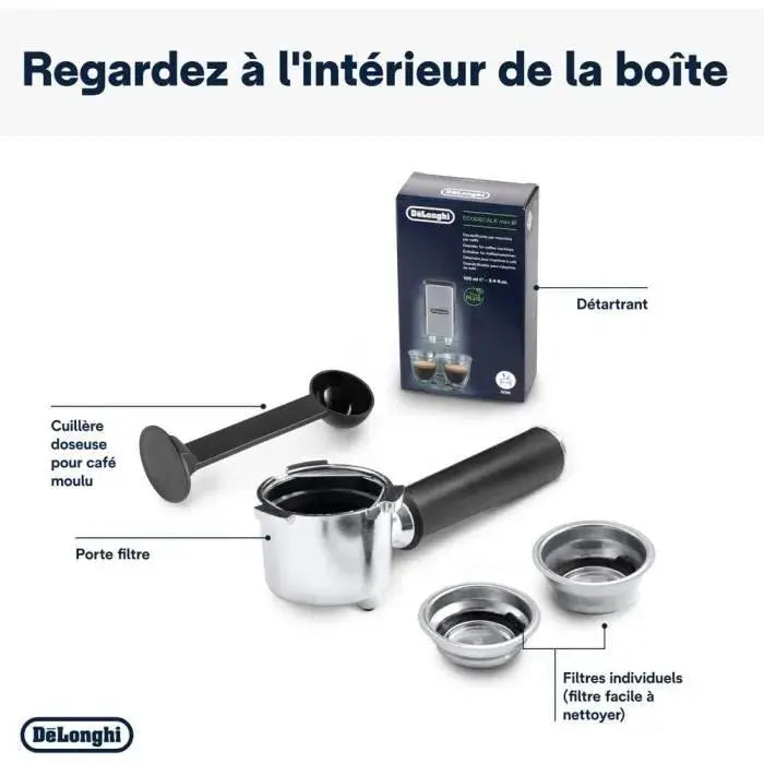 Machine expresso classique - DELONGHI EC685.BK Dedica Style - Noir - GLOBAL ASSET