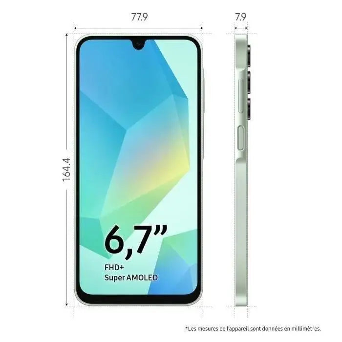 SAMSUNG Galaxy A16 Smartphone 128Go Vert d'eau SAMSUNG