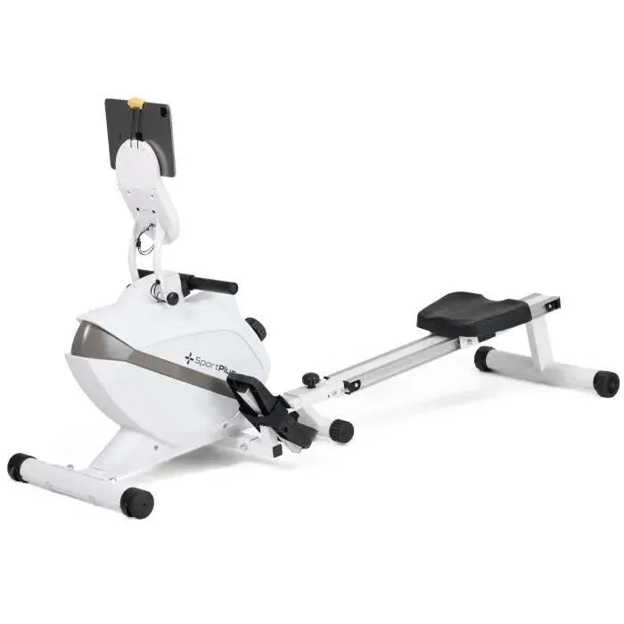 Rameur magnétique pliable SPORTPLUS - 8 niveaux de résistance - Blanc SportPlus