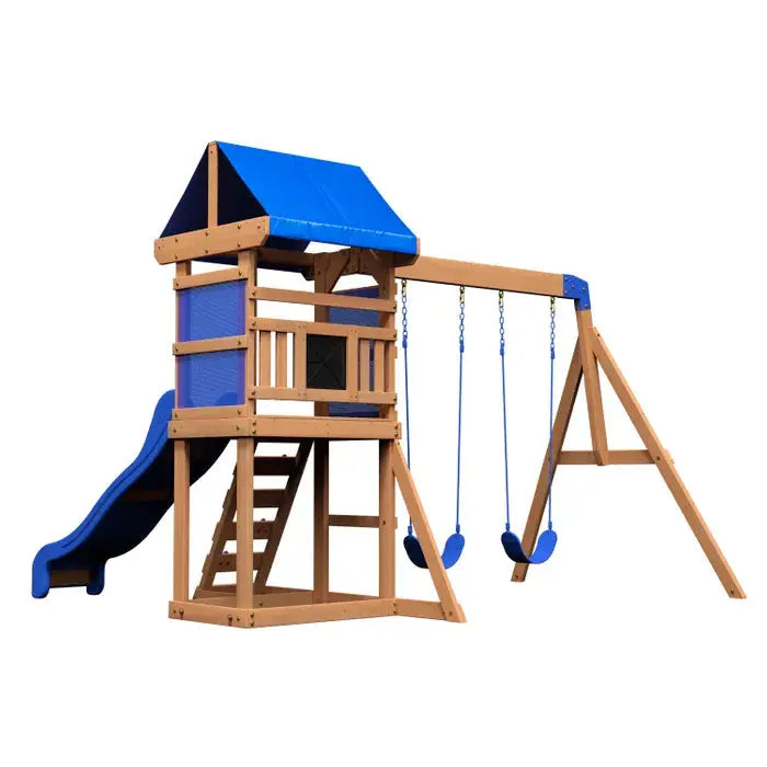 Backyard Discovery Aire de jeux en bois Aurora avec toboggan. - GLOBAL ASSET