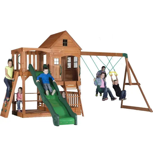 Backyard Aire de jeux en bois enfant - GLOBAL ASSET