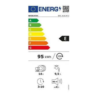 Lave vaisselle Whirlpool WFC3C26PFX - GLOBAL ASSET