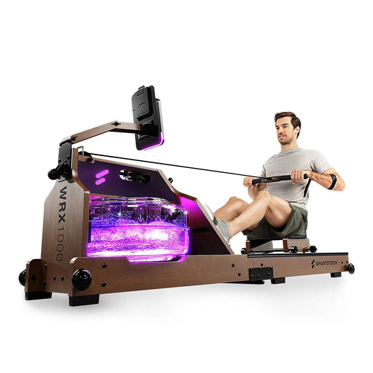 Rameur à Eau Sportstech WRX1000 Rameur Bois foncé . - GLOBAL ASSET