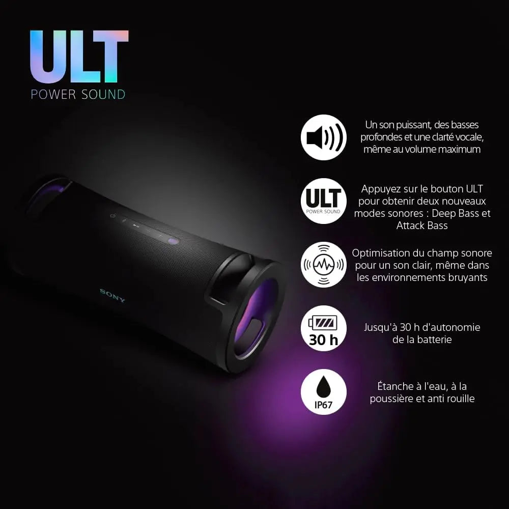Sony Enceinte Bluetooth Ult Field 7 Noir - GLOBAL ASSET