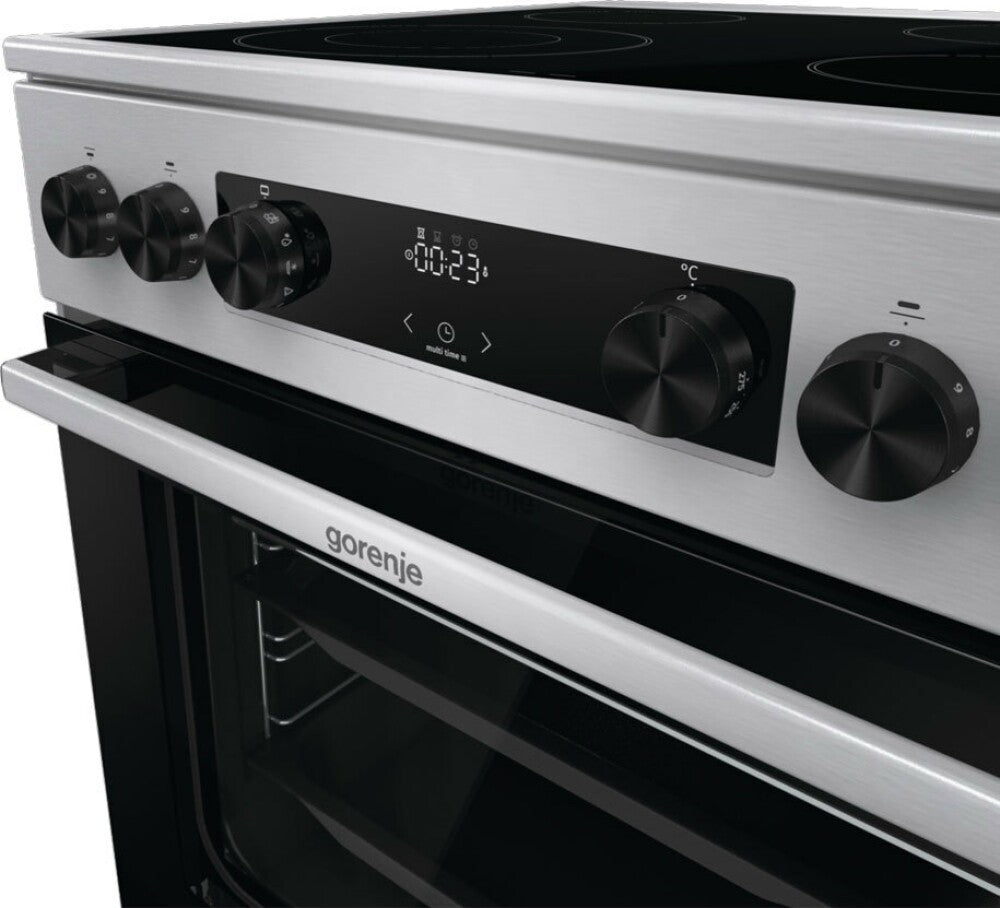 Gorenje GECS6C70XC four et cuisinière electrique plaque de cuisson à Bobine acier.