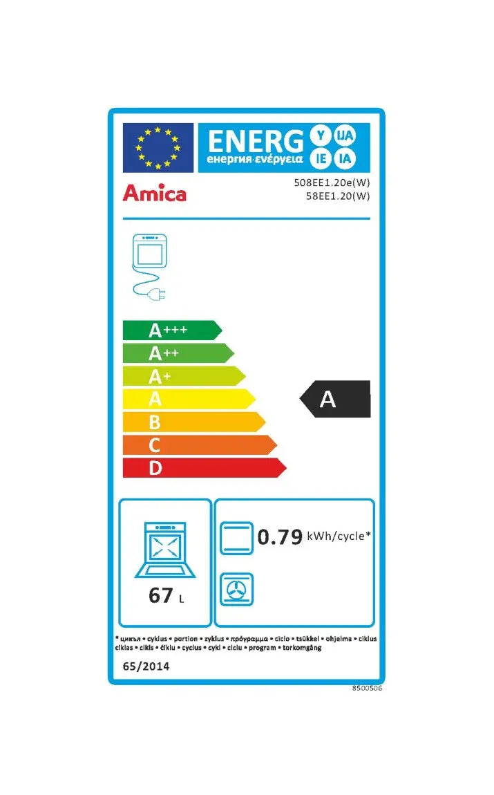 Amica She 5841W cuisinière Blanc plaque scellée - GLOBAL ASSET