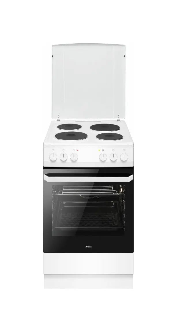 Amica She 5841W cuisinière Blanc plaque scellée - GLOBAL ASSET