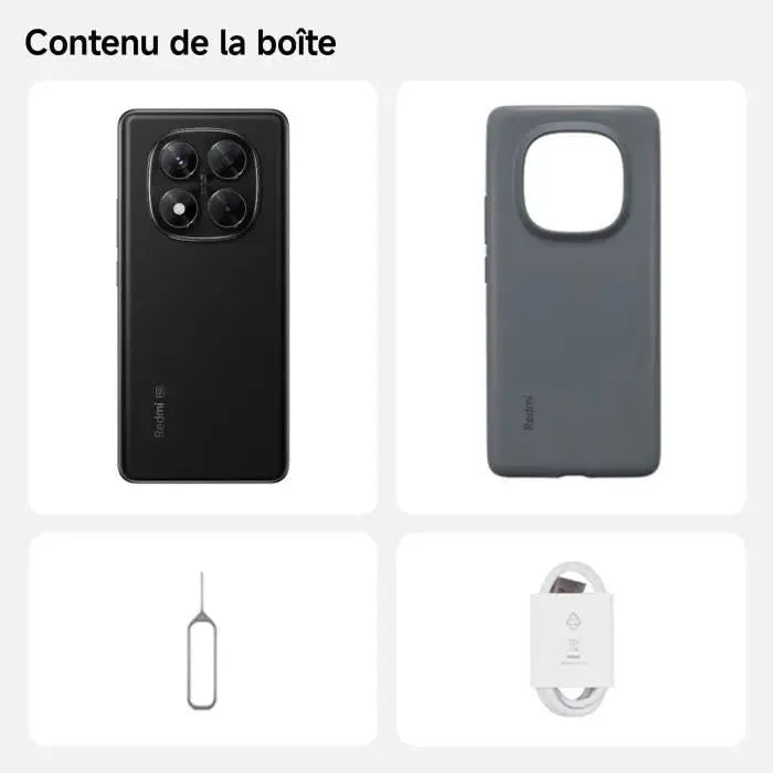 Xiaomi Redmi Note 14 Pro 5G 16,9 cm (6.67") Double SIM USB Type-C 8 Go 256 Go  Noir Xiaomi