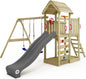 Wickey Aire De Jeux Multiflyer Toit En Bois Avec Balançoire Anthracite - GLOBAL ASSET