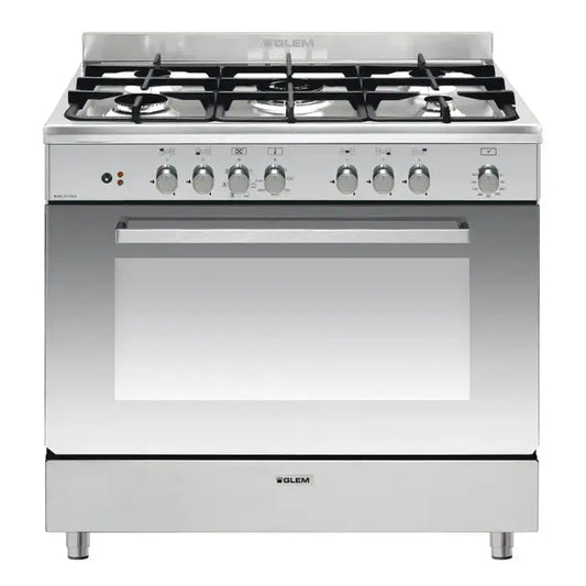 Piano de cuisson GLEM GEB96CIX 5 foyers Inox - GLOBAL ASSET