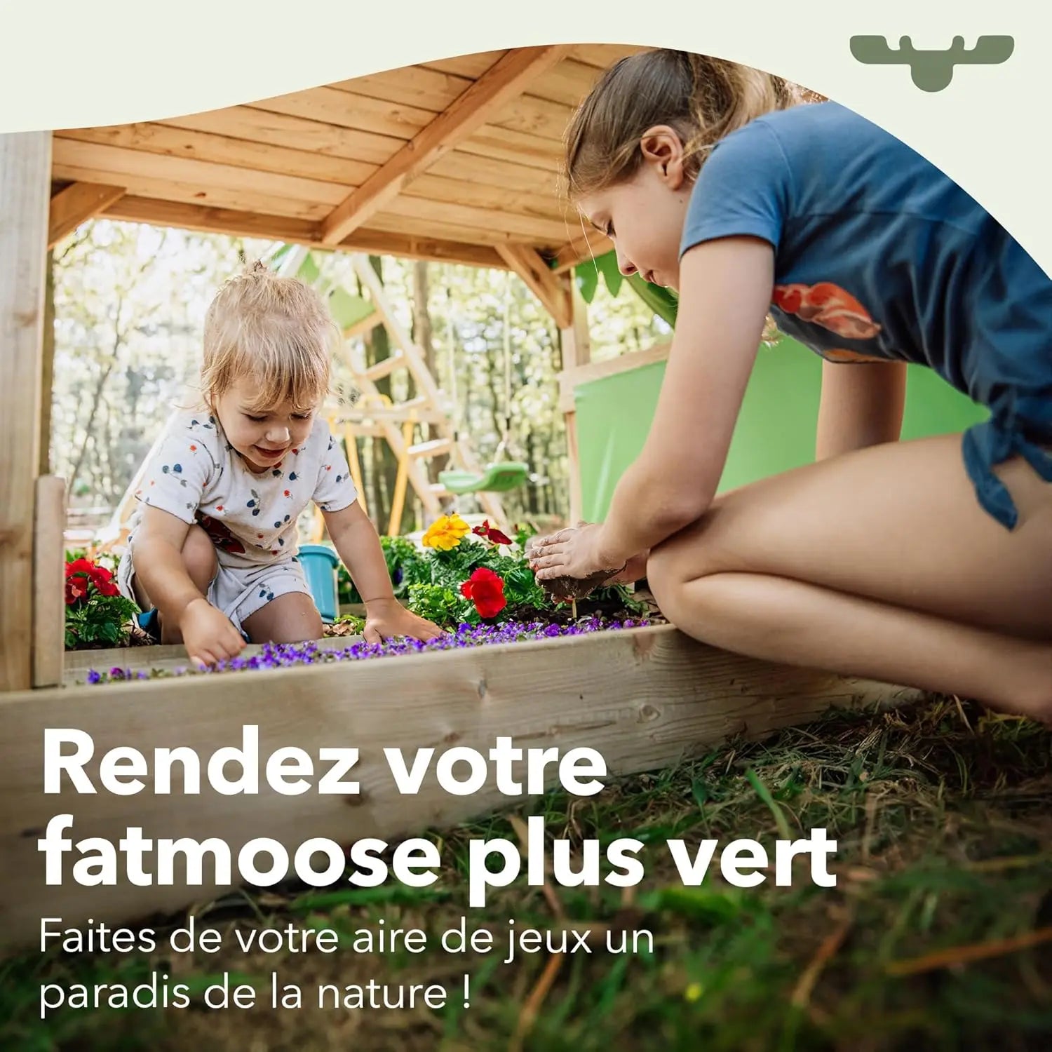 Fatmoose Aire de jeux Fruityforest avec toboggan Vert Pomme - GLOBAL ASSET