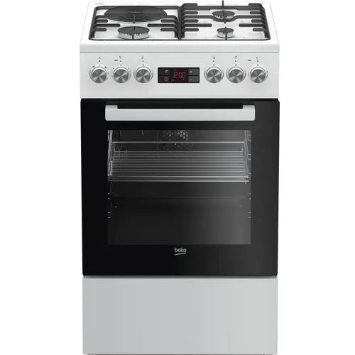 BEKO - FSE53321DWCS - 3 foyers + 1 électrique - 60 cm