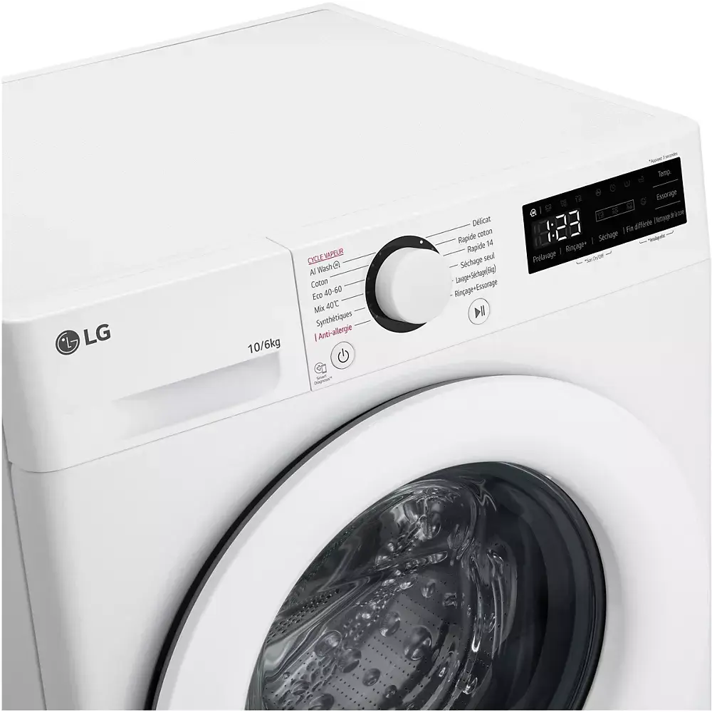 LG Lave linge séchant hublot F164R33WRS AI DD - GLOBAL ASSET