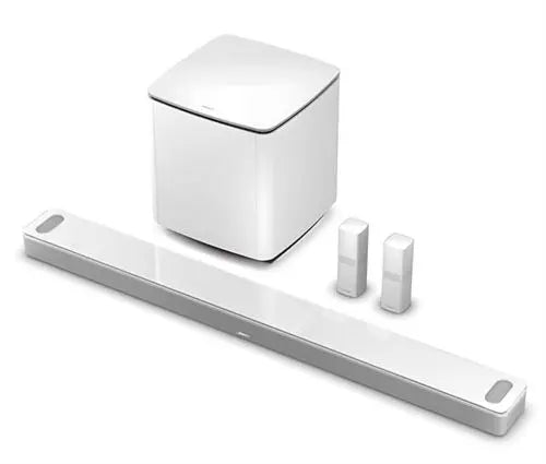 Barre de son Bose Smart Ultra Soundbar Dolby Atmos Blanc + Module de basses Bose 700 - GLOBAL ASSET