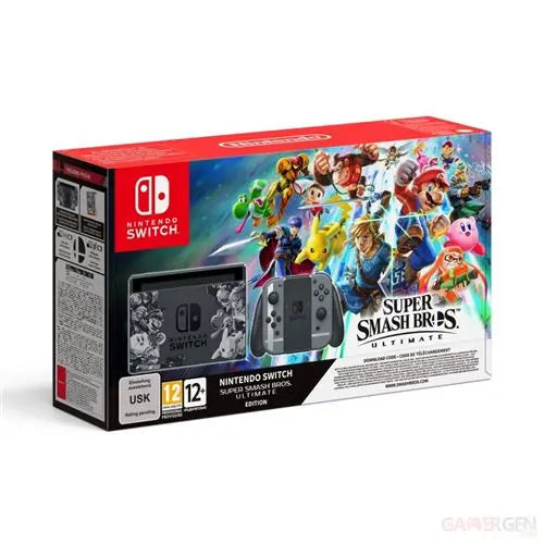 Switch 32Go - Gris - Edition limitée Super Smash Bros Ultimate + Super Smash Bros Ultimate - GLOBAL ASSET